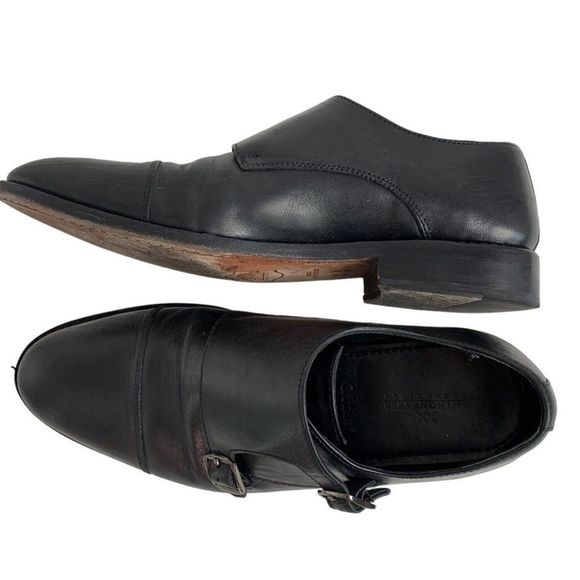 Men’s Anthony Veer Roosevelt Double Monk Strap Shoe Black 8.5 6218 - Picture 2 of 12